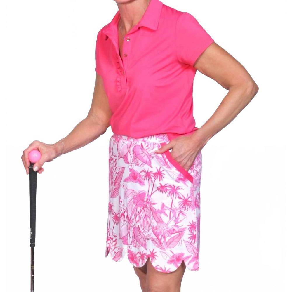 NEW ANACLARE ACTIVE sassy scallop skort in folly